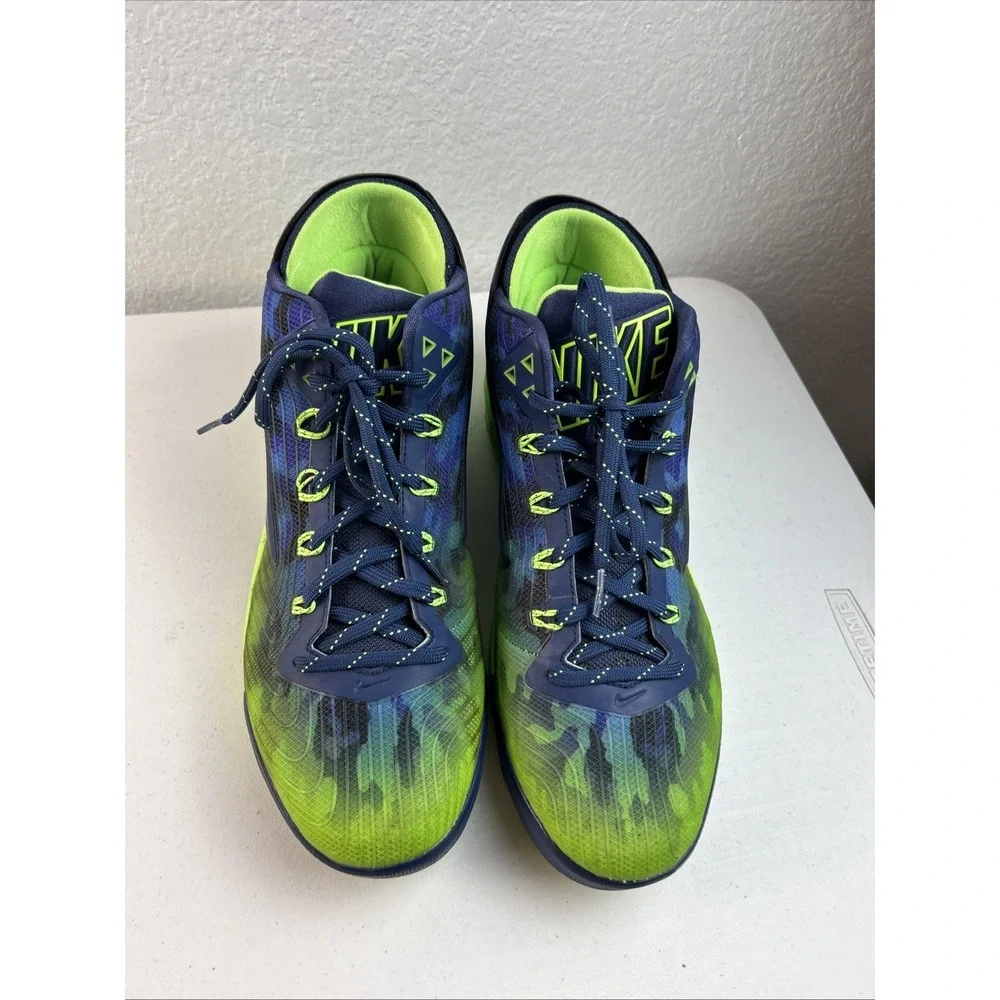 NIKE Zoom Field General FTBL Navy/Lime Green 654859-430 sz 12‎